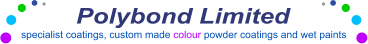 Polybond Limited specialist coatings, custom made colour powder coatings and wet paints