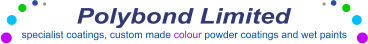 Polybond Limited specialist coatings, custom made colour powder coatings and wet paints