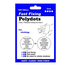 Small (5mm) Adhesive Dots Pack of 10 Sheets