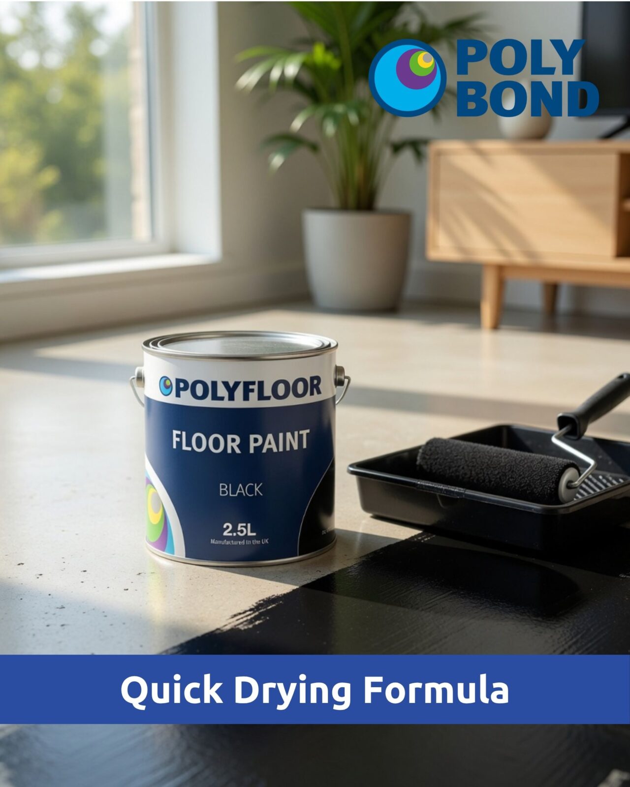 Polybond Polyfloor: Durable Polyurethane Floor Paint for Wood & Concrete - Image 3
