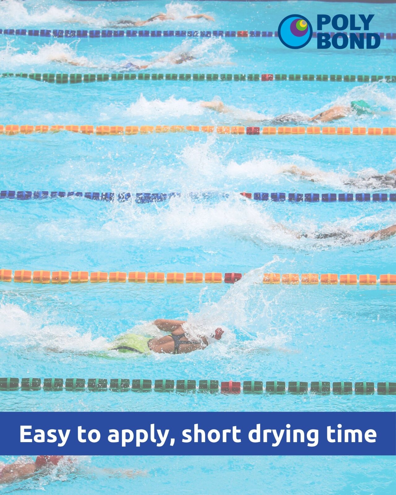 Polybond Swimming Pool Paint - Chlorinated Rubber Pool Coating, Durable Fast Drying Paint for Rendered Pools, Tough & Chemical Resistant - Image 2