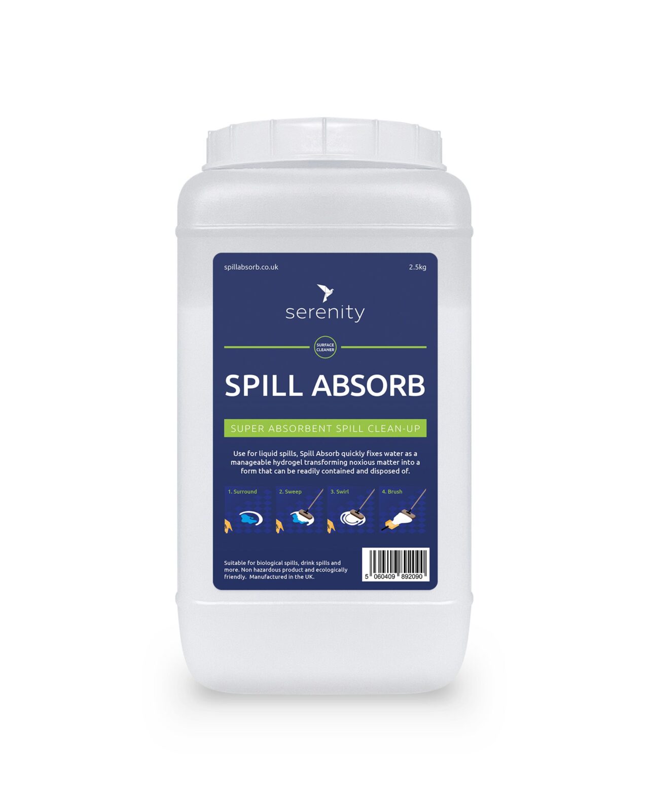 Spill Absorb Liquid Absorbent Powder Granules – Eco-Friendly Universal Spill Control