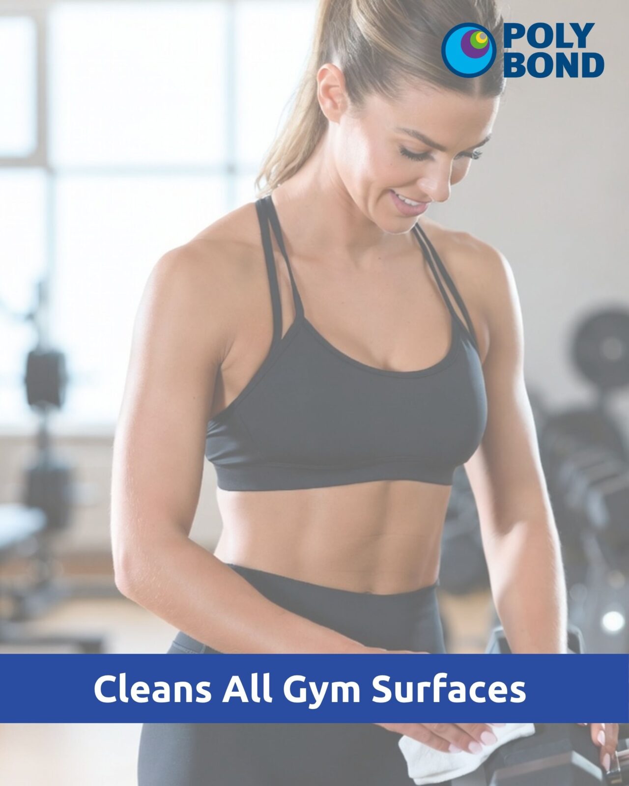 Polybond Antimicrobial Gym Wipes – Extra Large, Alcohol-Free, Antibacterial & Antiviral (125 Wipes) - Image 3